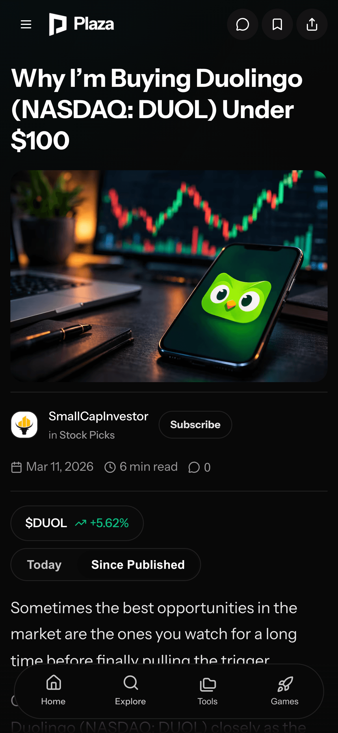 Stocks. Sectors. Macro. One place. Screenshot